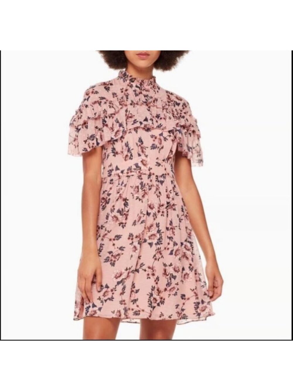 Kate Spade Silk Floral Dress Pink Size 6